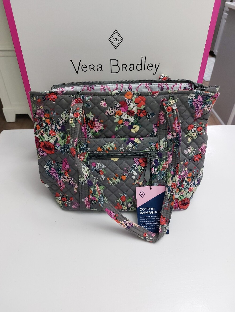 Small Vera Tote Hope Blooms NWT